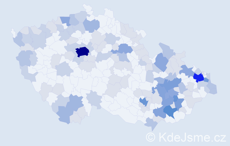 Jméno: 'Ignác', počet výskytů 281 v celé ČR