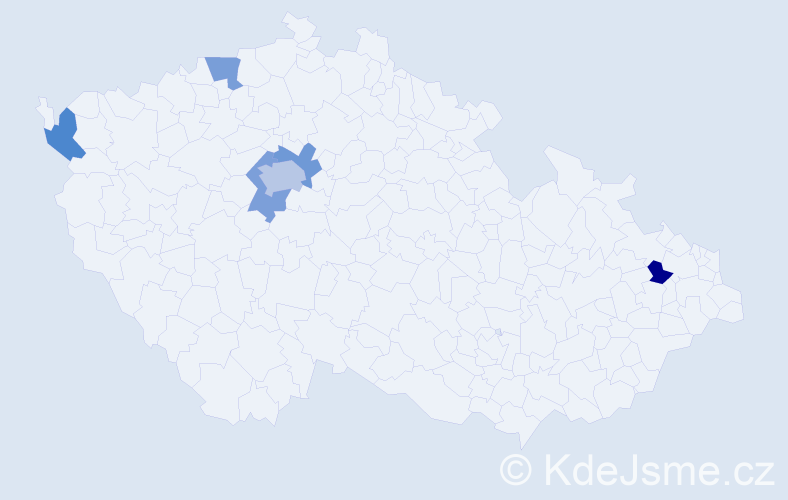 Jméno: 'Sofian', počet výskytů 8 v celé ČR
