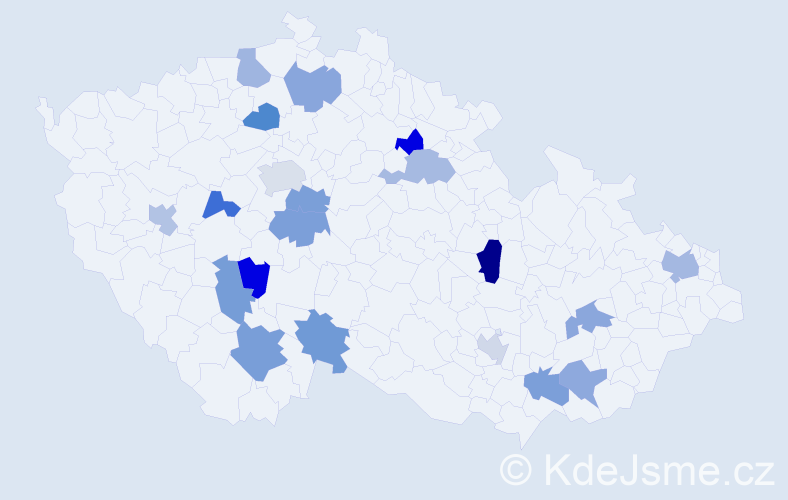 Jméno: 'Cedrik', počet výskytů 24 v celé ČR