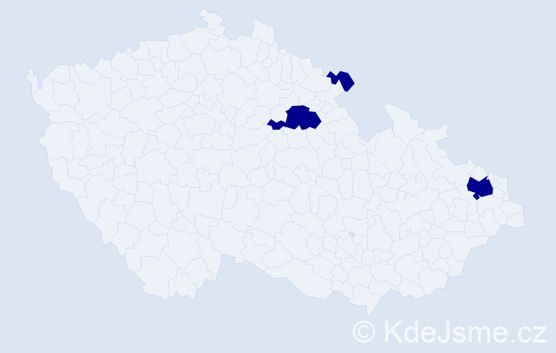 Jméno: 'Nikolas Rudolf', počet výskytů 3 v celé ČR