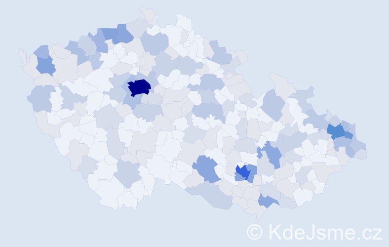 Jméno: 'Claudie', počet výskytů 378 v celé ČR