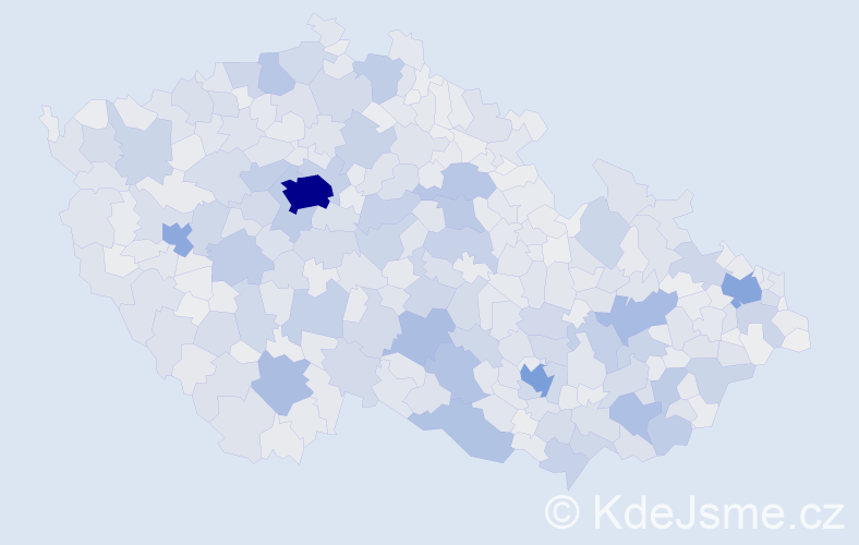 Jméno: 'Bohumila', počet výskytů 10764 v celé ČR