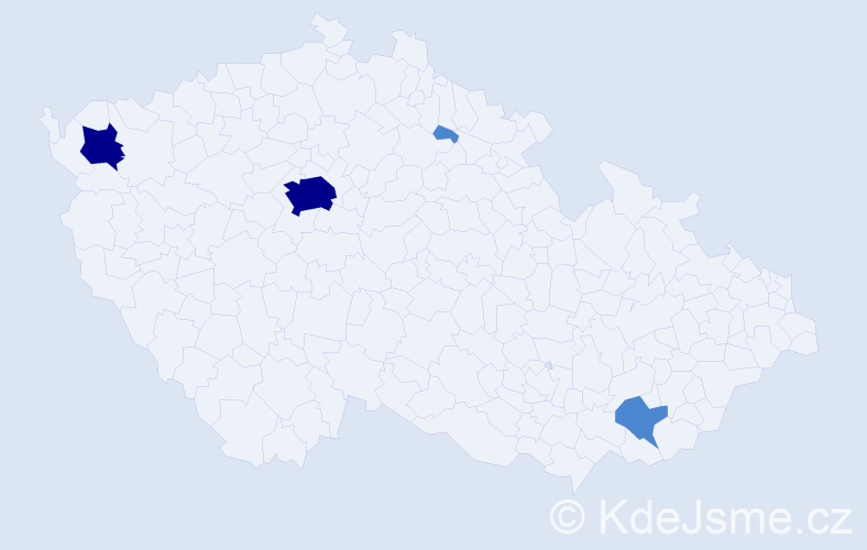 Jméno: 'Mathilde', počet výskytů 8 v celé ČR