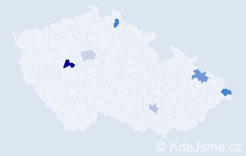 Jméno: 'Nefeli', počet výskytů 7 v celé ČR