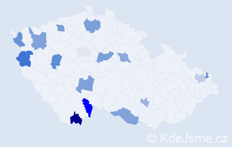 Jméno: 'Anh Minh', počet výskytů 17 v celé ČR