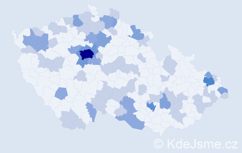 Jméno: 'Lída', počet výskytů 118 v celé ČR