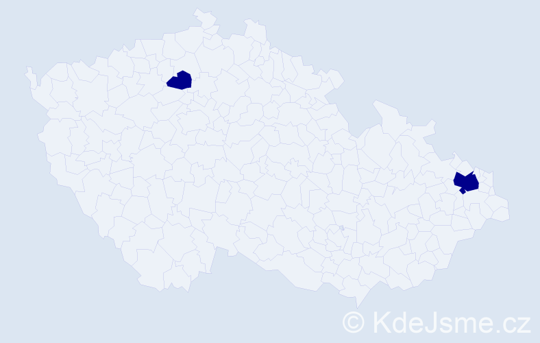 Jméno: 'Emma Lucie', počet výskytů 2 v celé ČR