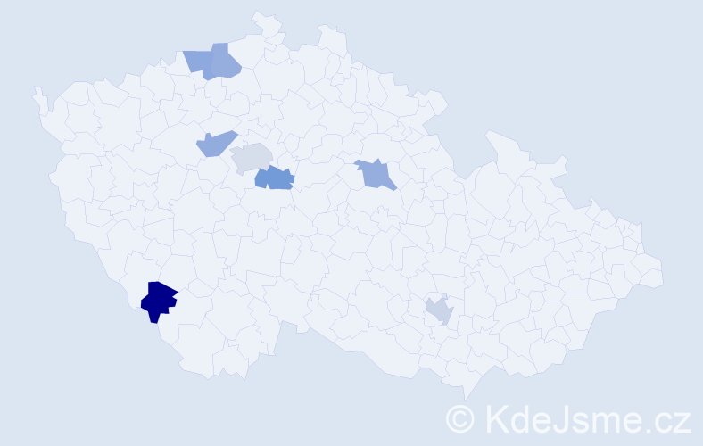 Jméno: 'Narek', počet výskytů 9 v celé ČR
