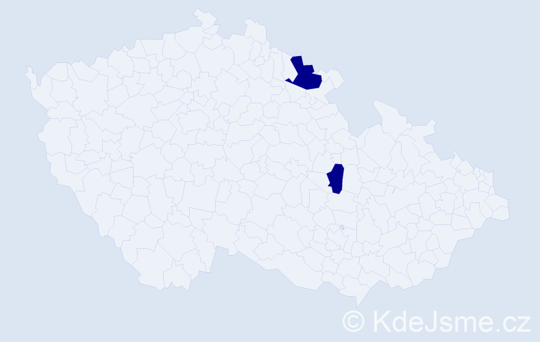 Jméno: 'Ronald Christopher', počet výskytů 2 v celé ČR