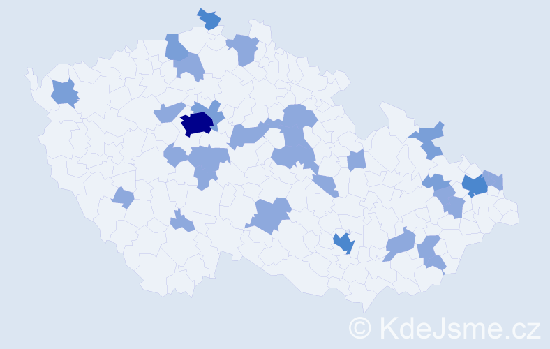 Jméno: 'Bela', počet výskytů 49 v celé ČR