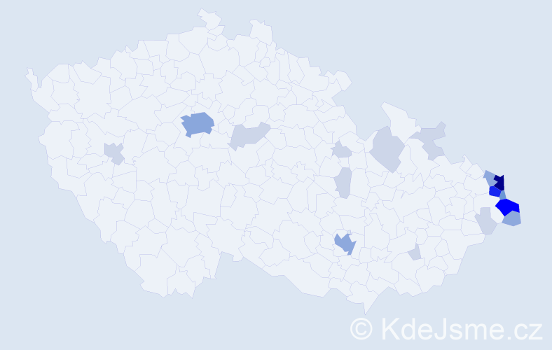 Jméno: 'Lech', počet výskytů 59 v celé ČR