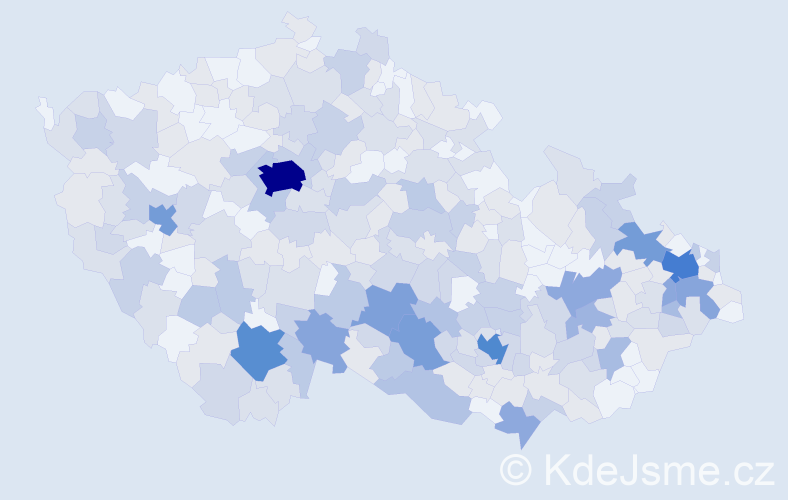 Jméno: 'Bohumíra', počet výskytů 570 v celé ČR