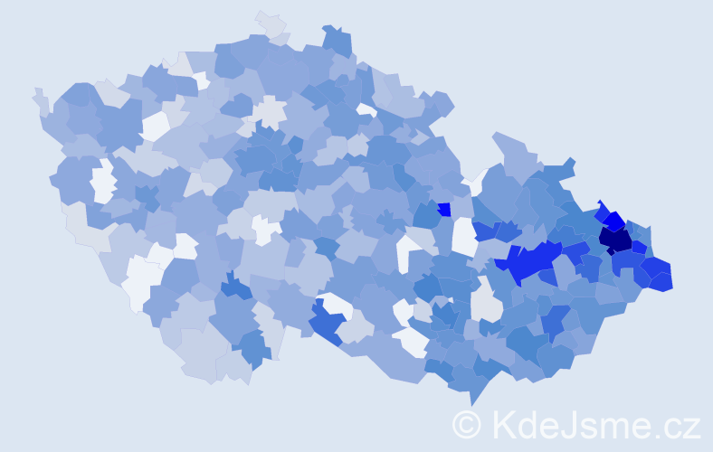 Jméno: 'Elen', počet výskytů 1524 v celé ČR