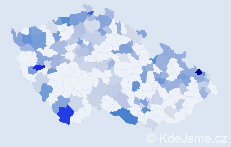 Jméno: 'Heřman', počet výskytů 252 v celé ČR