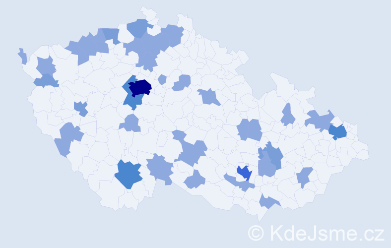 Jméno: 'Cindy', počet výskytů 59 v celé ČR