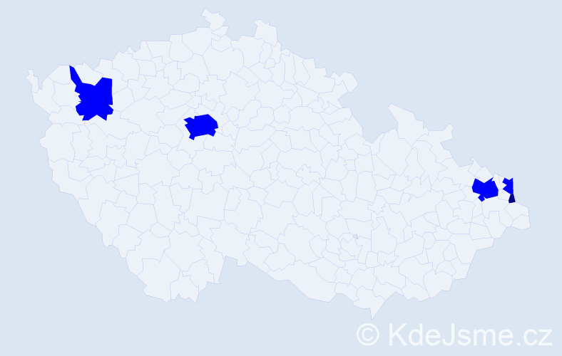 Jméno: 'Trauda', počet výskytů 6 v celé ČR