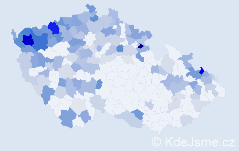 Jméno: 'Gisela', počet výskytů 280 v celé ČR