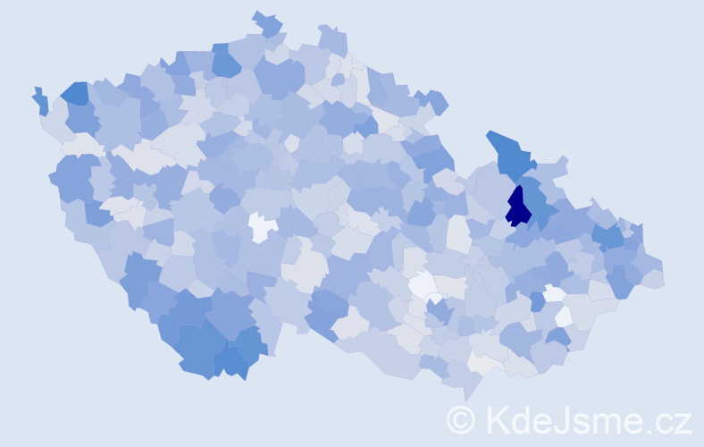 Jméno: 'Šarlota', počet výskytů 1367 v celé ČR