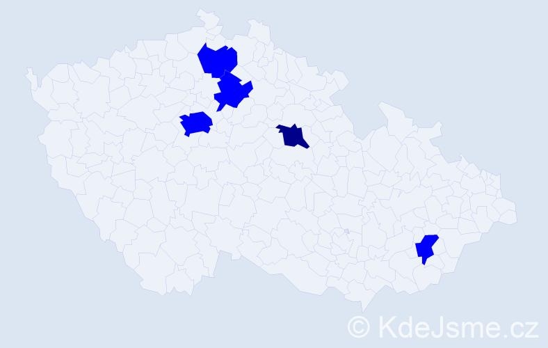 Jméno: 'Javkhlan', počet výskytů 6 v celé ČR