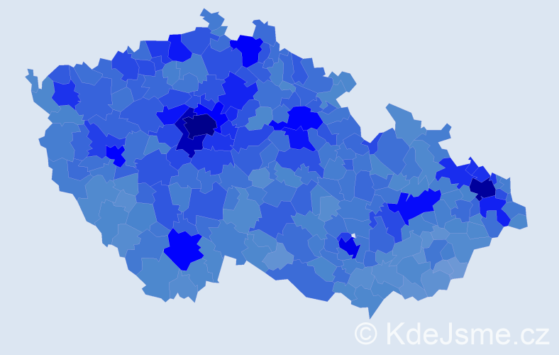 Jméno: 'Lucie', počet výskytů 108430 v celé ČR