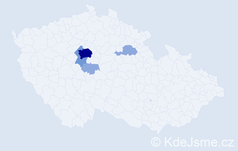 Jméno: 'Paul David', počet výskytů 10 v celé ČR