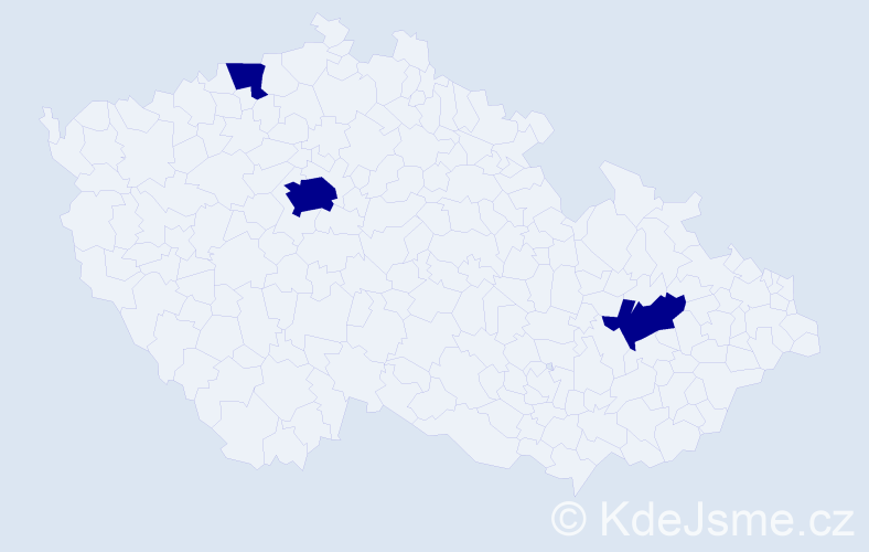 Jméno: 'Eline', počet výskytů 3 v celé ČR