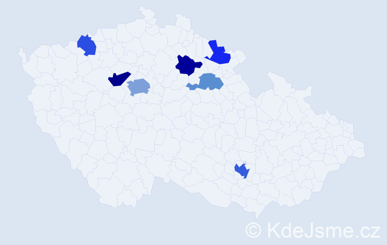 Jméno: 'Slobodan', počet výskytů 13 v celé ČR