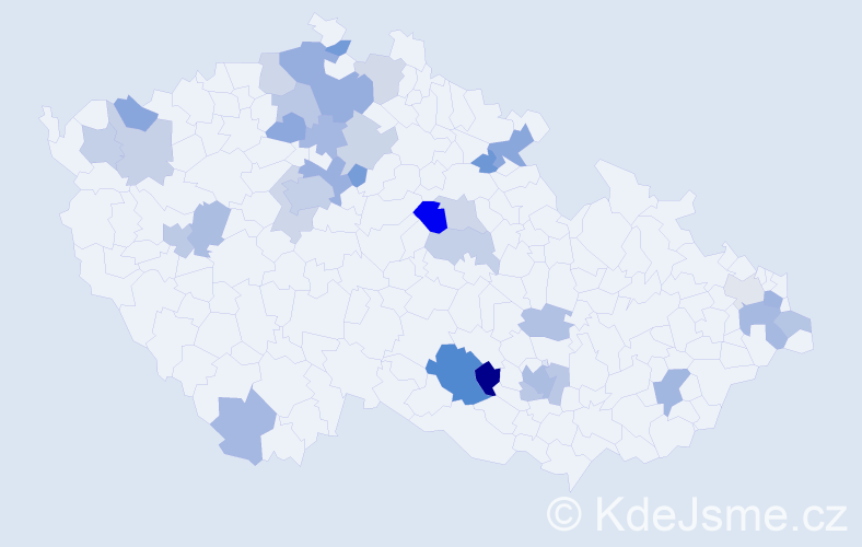 Jméno: 'Riana', počet výskytů 61 v celé ČR