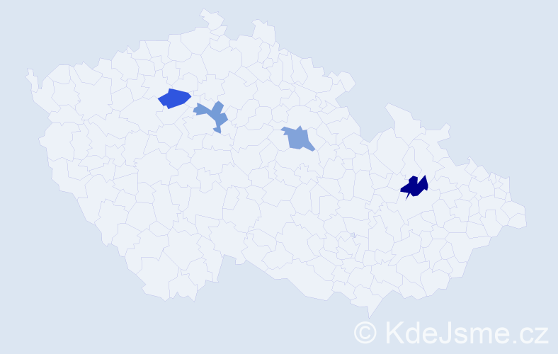 Jméno: 'Adam Michal', počet výskytů 4 v celé ČR