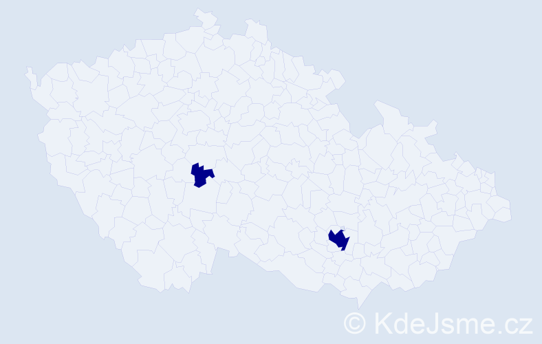 Jméno: 'Jason Peter', počet výskytů 2 v celé ČR