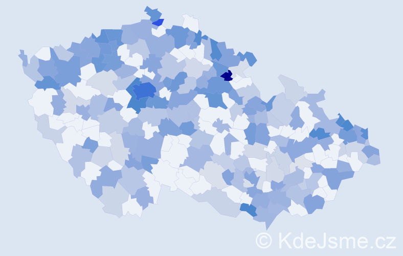 Jméno: 'Kristian', počet výskytů 528 v celé ČR