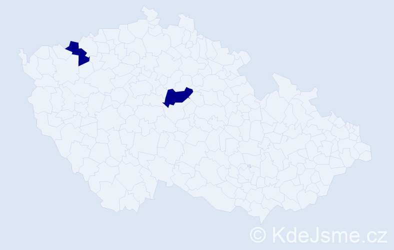 Jméno: 'Dorčo', počet výskytů 2 v celé ČR
