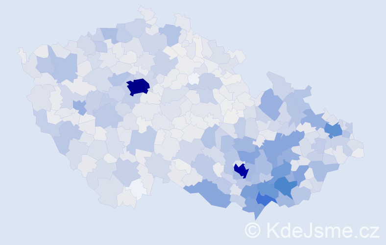 Jméno: 'Josefa', počet výskytů 3884 v celé ČR