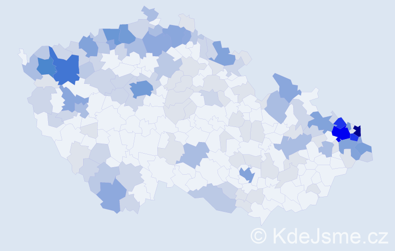 Jméno: 'Herta', počet výskytů 387 v celé ČR