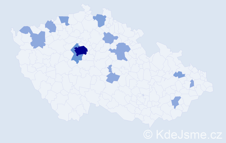 Jméno: 'Gordana', počet výskytů 26 v celé ČR