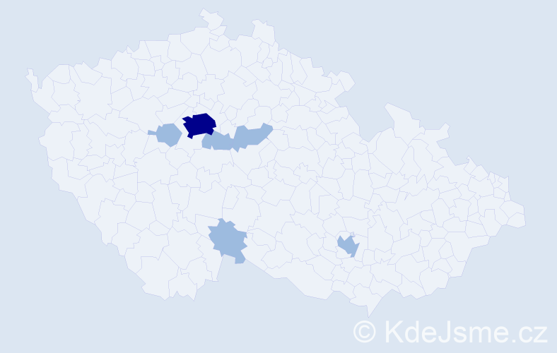 Jméno: 'Demian', počet výskytů 9 v celé ČR