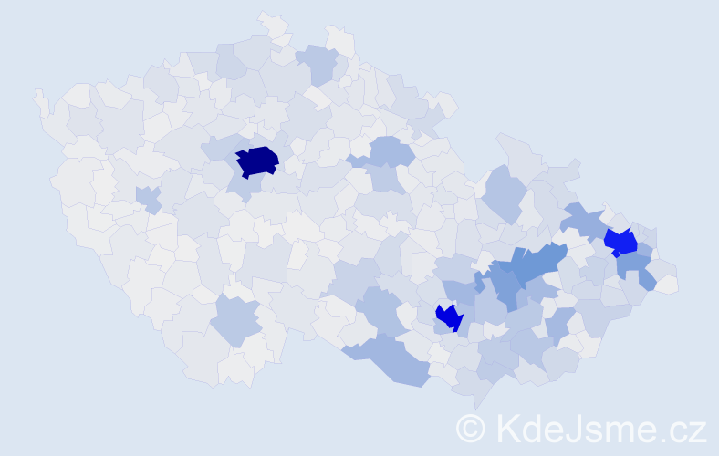 Jméno: 'Ivo', počet výskytů 17039 v celé ČR