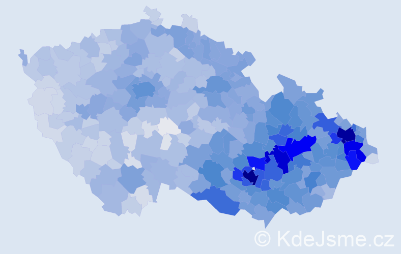 Jméno: 'Ivo', počet výskytů 16587 v celé ČR