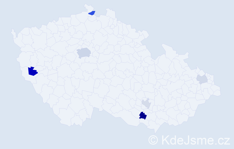 Jméno: 'Kadri', počet výskytů 9 v celé ČR