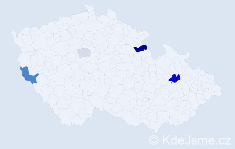 Jméno: 'Viet Trinh', počet výskytů 5 v celé ČR