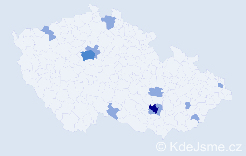 Jméno: 'Rea', počet výskytů 16 v celé ČR
