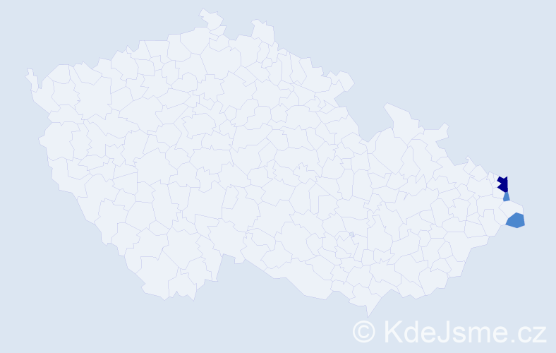 Jméno: 'Przemysław', počet výskytů 5 v celé ČR