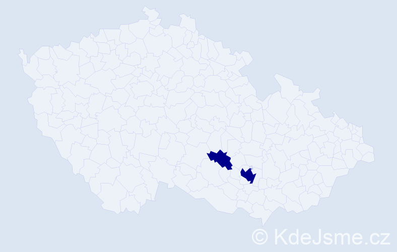 Jméno: 'Ranim', počet výskytů 2 v celé ČR