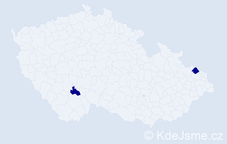 Jméno: 'Mohinder', počet výskytů 2 v celé ČR