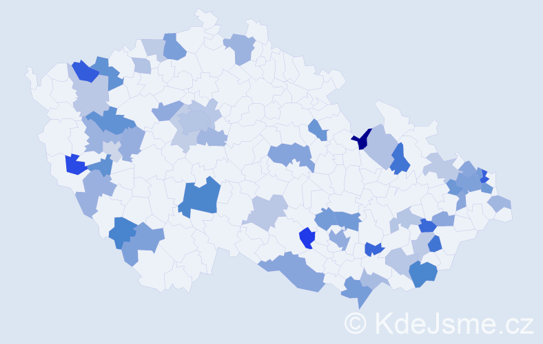 Jméno: 'Isabell', počet výskytů 88 v celé ČR