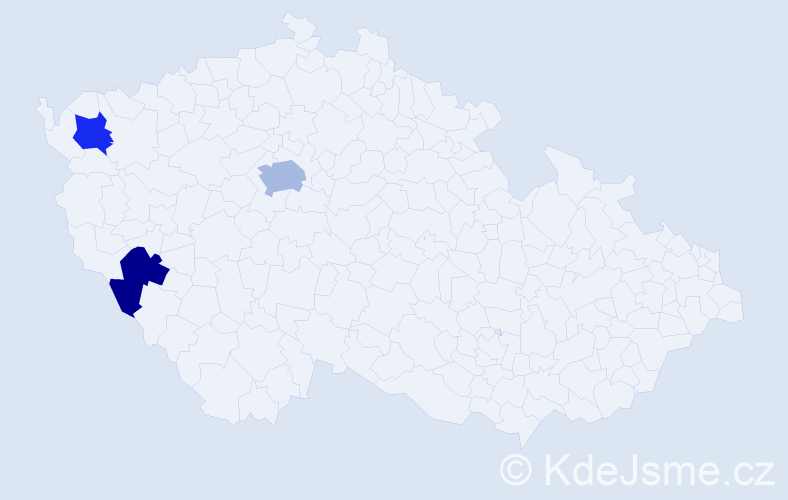 Jméno: 'Annabell', počet výskytů 4 v celé ČR