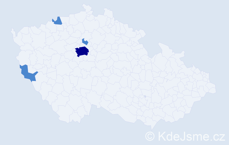Jméno: 'Vojo', počet výskytů 6 v celé ČR