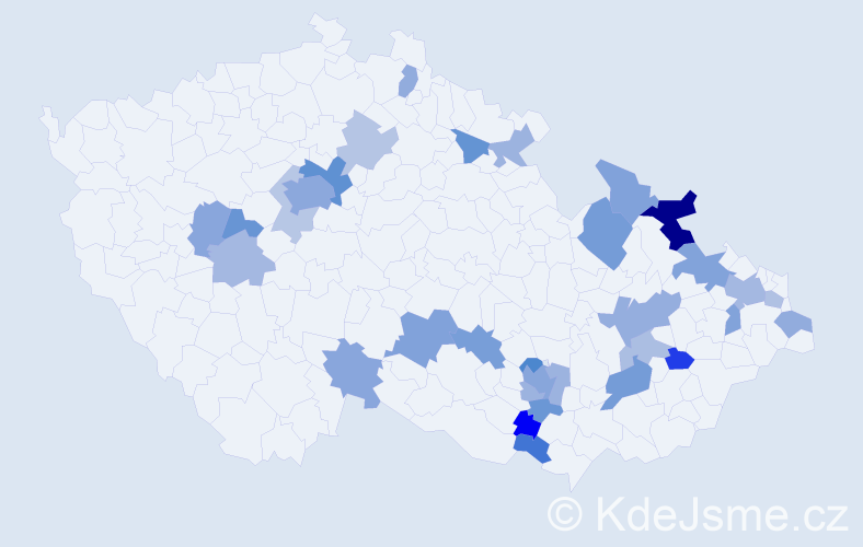 Jméno: 'Alexandros', počet výskytů 59 v celé ČR