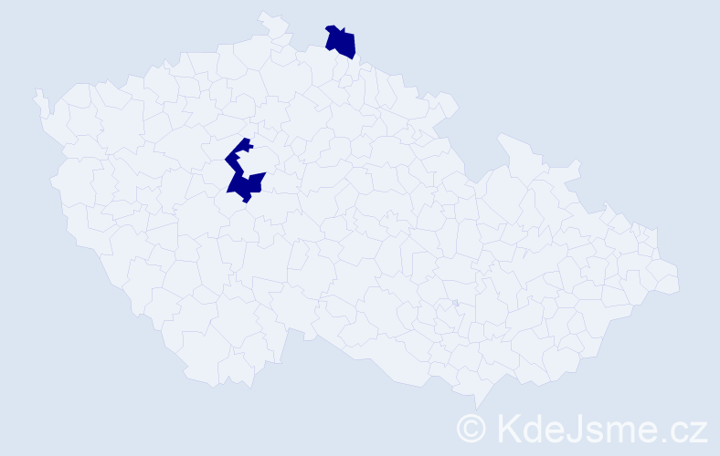 Jméno: 'Natalya', počet výskytů 2 v celé ČR