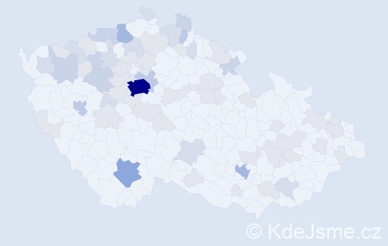 Jméno: 'Mája', počet výskytů 149 v celé ČR